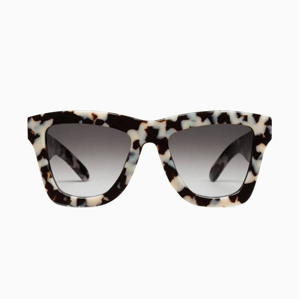 Valley Eyewear DB Sunglasses Snow Leopard Tort & Black Lens